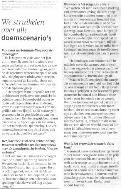 We struikelen over alle doemscenarios