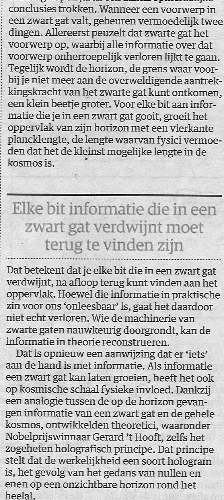 Heel het heelal is informatie 02A