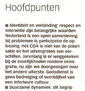 Radicale-midden-CDA-hoofdpunten